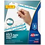 Avery Index Maker Big Tab Paper Dividers with Print & Apply Label Sheets, 5 Tabs, White  (11490)~#|#~sp68764745_sc7