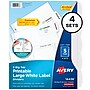 Avery Big Tab Printable Paper Dividers with Large White Labels, 5 Tabs, White, 4 Sets/Pack (14438)~#|#~sp69660702_sc7