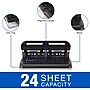 Swingline Heavy Duty 3-Hole Punch with Padded Handle, 50 Sheet Capacity, Black (90082)~#|#~sp69765011_sc7