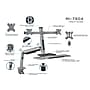 Mount-It! Dual Monitor Sit-Stand Workstation, Height Adjustable Desk Converter with Full Motion Arm (MI-7904)~#|#~sp7038270_sc7