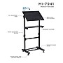 Mount-It! 24"W Lectern Adjustable Steel Standing Podium, Black (MI-7941)~#|#~sp7038281_sc7