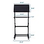 Mount-It! 24"W Lectern Adjustable Steel Standing Podium, Black (MI-7941)~#|#~sp7038282_sc7