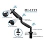 Mount-It! Height Adjustable Single Monitor Desk Mount Arm for 13"-32" Monitors (MI-1771B)~#|#~sp7038471_sc7