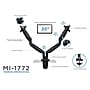 Mount-lt! Adjustable Dual Arms Monitor Desk Mount, Up to 32" Monitors, Black (MI-1772-BLACK)~#|#~sp7038476_sc7