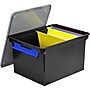 Storex Letter/Legal Portable File Tote Storage Box With Locking Handle,  Letter/Legal Size, Black (STX61543U01C)~#|#~sp70795888_sc7