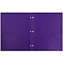 JAM Paper Heavy Duty 3 Hole Punch Two-Pocket Plastic Folders, Purple, 6/Pack (383HHPPUB)~#|#~sp71001455_sc7