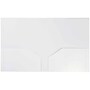 JAM Paper Heavy Duty Two-Pocket Plastic Folders, White, 6/Pack (383HWHD)~#|#~sp71001490_sc7