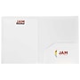 JAM Paper Heavy Duty Two-Pocket Plastic Folders, White, 6/Pack (383HWHD)~#|#~sp71001491_sc7