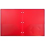 JAM Paper Heavy Duty 3 Hole Punch Two-Pocket Plastic Folders, Red, 108/Pack (383HHPREA)~#|#~sp71001573_sc7