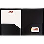 JAM Paper Heavy Duty Two-Pocket Plastic Folders, Black, 6/Pack (57406D)~#|#~sp71001582_sc7