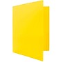JAM Paper Heavy Duty 2-Pocket Plastic Folders, Yellow, 6/Pack (383HYED)~#|#~sp71001591_sc7