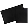 JAM Paper Heavy Duty Two-Pocket Plastic Folders, Black, 6/Pack (57406D)~#|#~sp71001680_sc7