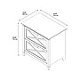 Bush Furniture Key West 2-Drawer Lateral File Cabinet, Letter/Legal, Pure White Oak, 30" (KWF130WT-03)~#|#~sp71683661_sc7