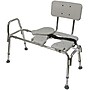 DMI Heavy-Duty Sliding Transfer Bench with Cut-Out Seat, White (522-1734-1900)~#|#~sp71806865_sc7