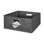 Niche Cubo Half-Size Foldable Fabric Storage Bins, Grey (HTOTE064PKGY)~#|#~sp7252819_sc7