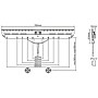 Mount-It! No Stud Fixed Wall TV Mount, 110 lbs. Max. (MI-376)~#|#~sp73357294_sc7