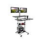 Mount-It! 39.5"W Adjustable Steel Standing Desk with Dual Monitor Mount, Gray/Black (MI-7972)~#|#~sp73357351_sc7