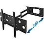 Mount-It! Heavy Duty Full Motion TV Wall Mount with Long Extension, Fits 43" to 70" Screens,Black (MI-319L)~#|#~sp73357407_sc7
