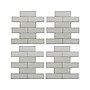 RoomMates Classic Subway StickTILES Peel and Stick Backsplashes Traditional Decals, Decorative, 4/Pack (TIL3459FLT)~#|#~sp73358655_sc7