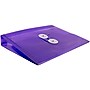 JAM Paper Plastic Envelopes with Button and String Tie Closure, Index Booklet, 5.5 x 7.5, Purple, 12/Pack (920B1PU)~#|#~sp73451320_sc7