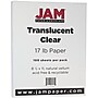 JAM Paper Translucent Vellum 8.5" x 11" Multipurpose Paper, 17 lbs., 100 Brightness, 500 Sheets/Ream (1379)~#|#~sp73451322_sc7