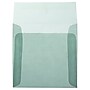 JAM Paper 5.5 x 5.5 Square Translucent Vellum Invitation Envelopes, Ocean Blue, 25/Pack (PACV502)~#|#~sp73452814_sc7