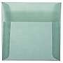 JAM Paper 5.5 x 5.5 Square Translucent Vellum Invitation Envelopes, Ocean Blue, 25/Pack (PACV502)~#|#~sp73452831_sc7