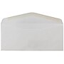 JAM Paper Gummed Window #10 Business Envelopes, 4 1/8" x 9 1/2", Smooth White, 500/Box (1633173C)~#|#~sp74204104_sc7