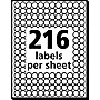 Avery See-Through Color Coding Labels, 1/4" Diameter, Translucent Assorted Colors, 864 Labels/Pack (5796)~#|#~sp75153507_sc7