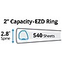 Avery One Touch EZD Heavy Duty 2" View Binders, D-Ring, Pacific Blue (AVE79778)~#|#~sp75155426_sc7