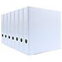 Bindertek Premium 1 1/2" 3-Ring Non-View Binders, D-Ring, White, 7/Pack (3SLPACK-WH)~#|#~sp75157981_sc7