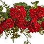 Nearly Natural 32" Geranium and Berry Swag (4574)~#|#~sp7544320_sc7
