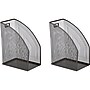Mind Reader Steel Mesh Magazine File, Black, 2/Pack (JMAG2-BLK)~#|#~sp76326437_sc7