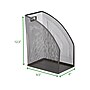 Mind Reader Steel Mesh Magazine File, Black, 2/Pack (JMAG2-BLK)~#|#~sp76326438_sc7