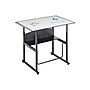 Safco AlphaBetter 26" - 42" Plastic/Steel Adjustable Desk, White/Black (1208DE)~#|#~sp79683247_sc7
