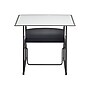 Safco AlphaBetter 26" - 42" Plastic/Steel Adjustable Desk, White/Black (1208DE)~#|#~sp79683250_sc7