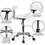 Flash Furniture Vibrant Computer Stool with Tractor Seat, White~#|#~sp80656152_sc7