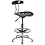 Flash Furniture Plastic Drafting Stool, Gray/Vibrant Black (LF-215-BLK-GG)~#|#~sp80656195_sc7