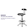 Flash Furniture Plastic Drafting Stool, Gray/Vibrant Black (LF-215-BLK-GG)~#|#~sp80656199_sc7