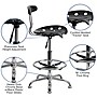 Flash Furniture Plastic Drafting Stool, Gray/Vibrant Black (LF-215-BLK-GG)~#|#~sp80656200_sc7