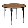 Belnick 21 1/8'' - 30 1/8'' H x 48'' W x 48'' D Steel Round Activity Table, Oak~#|#~sp80656435_sc7