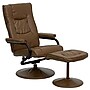 Flash Furniture Contemporary 37 1/2"H Leather Recliner and Ottoman, Palimino~#|#~sp80656820_sc7
