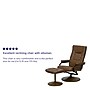Flash Furniture Contemporary 37 1/2"H Leather Recliner and Ottoman, Palimino~#|#~sp80656826_sc7
