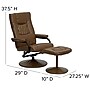 Flash Furniture Contemporary 37 1/2"H Leather Recliner and Ottoman, Palimino~#|#~sp80656827_sc7