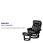 Flash Furniture Contemporary 40 1/4"H Leather Recliner and Ottoman, Black~#|#~sp80656915_sc7