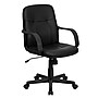 Flash Furniture Paulson Vinyl Swivel Mid-Back Executive Office Chair, Black (H8020)~#|#~sp80657315_sc7