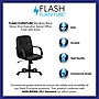 Flash Furniture Paulson Vinyl Swivel Mid-Back Executive Office Chair, Black (H8020)~#|#~sp80657318_sc7