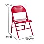 Flash Furniture HERCULES™ Steel Armless Folding Chair, Red, 4/Pack~#|#~sp80657508_sc7