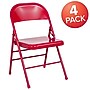 Flash Furniture HERCULES™ Steel Armless Folding Chair, Red, 4/Pack~#|#~sp80657721_sc7