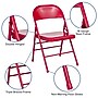 Flash Furniture HERCULES™ Steel Armless Folding Chair, Red, 4/Pack~#|#~sp80657724_sc7